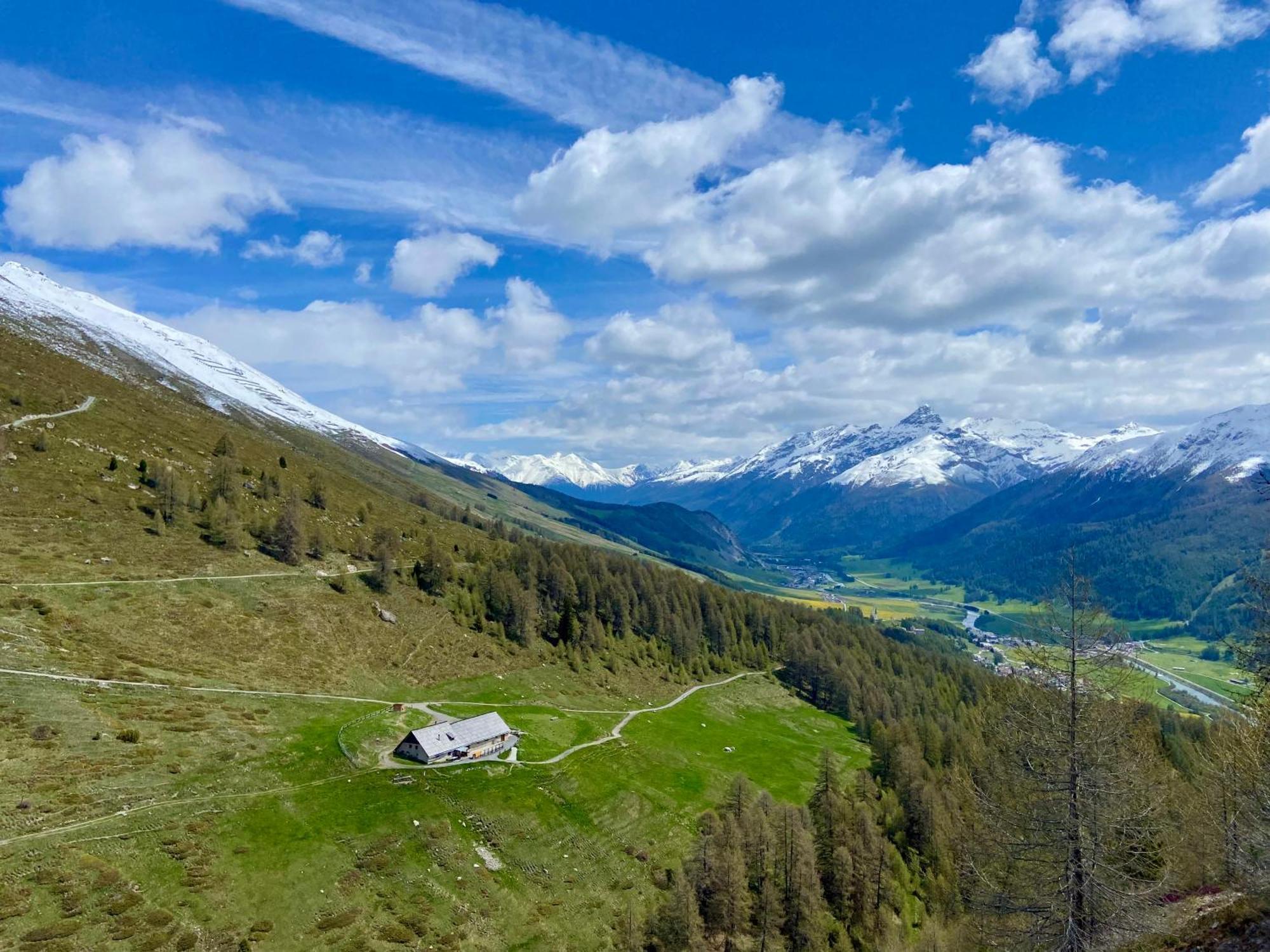 Alp Es-Cha Dadour Bed & Breakfast Madulain Exterior foto